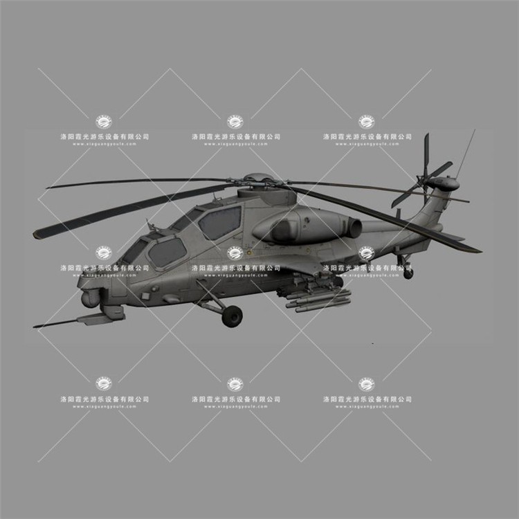 梧州武装直升机3D模型